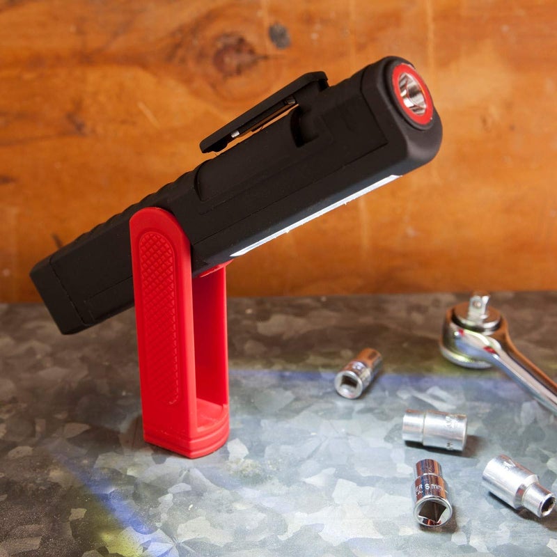 Dorcy 230-Lumen COB Pocket Work Light with Magnetic Base or Clip, Multiple Colors (41-2621) , Red - Image 2